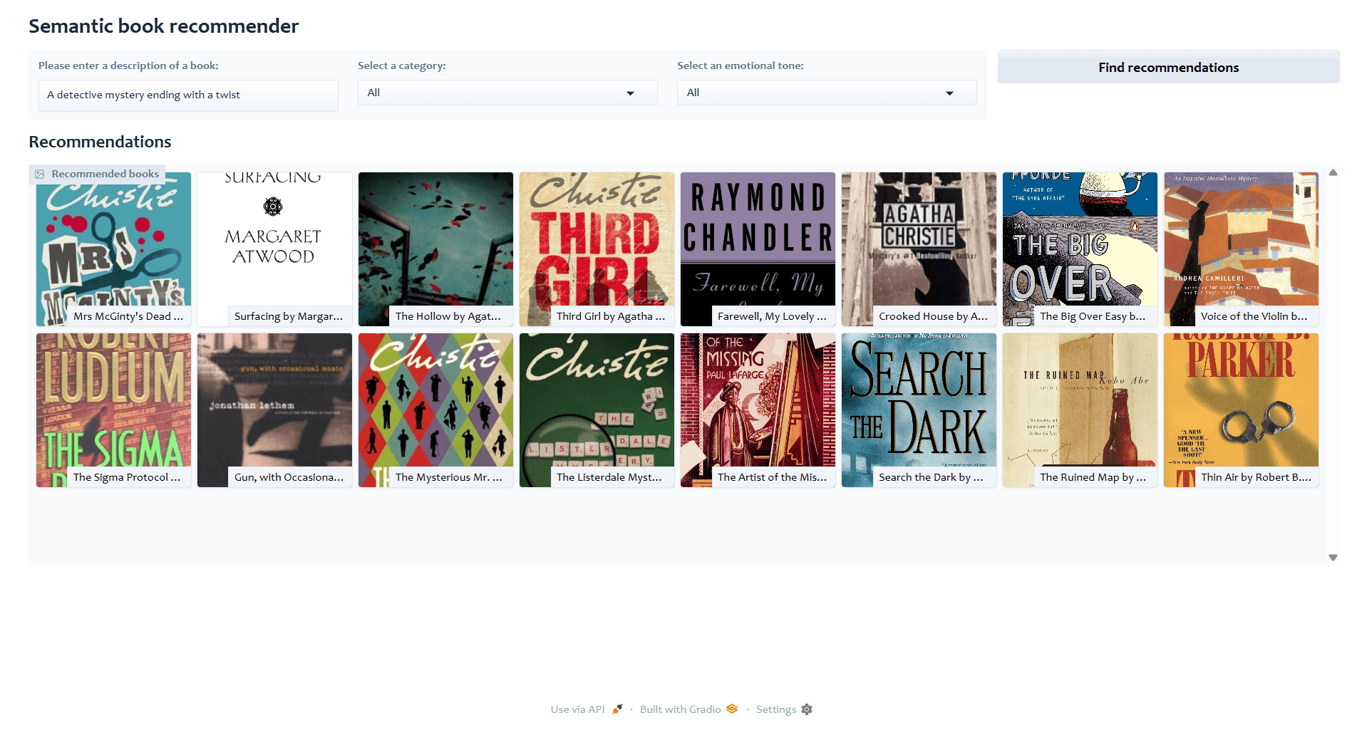 Semantic Book Recommender